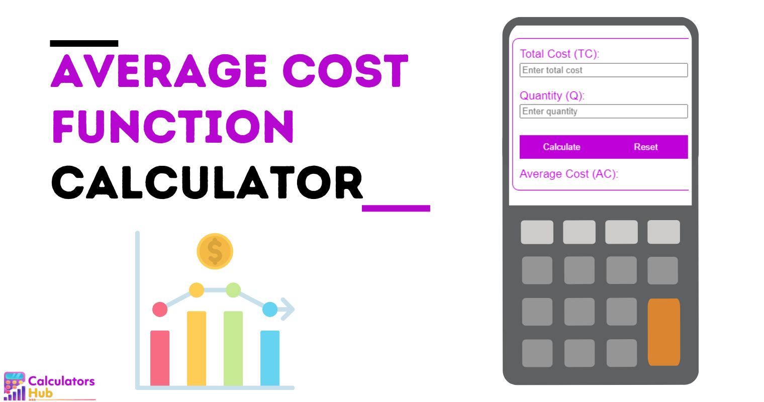 Average Cost Function Calculator