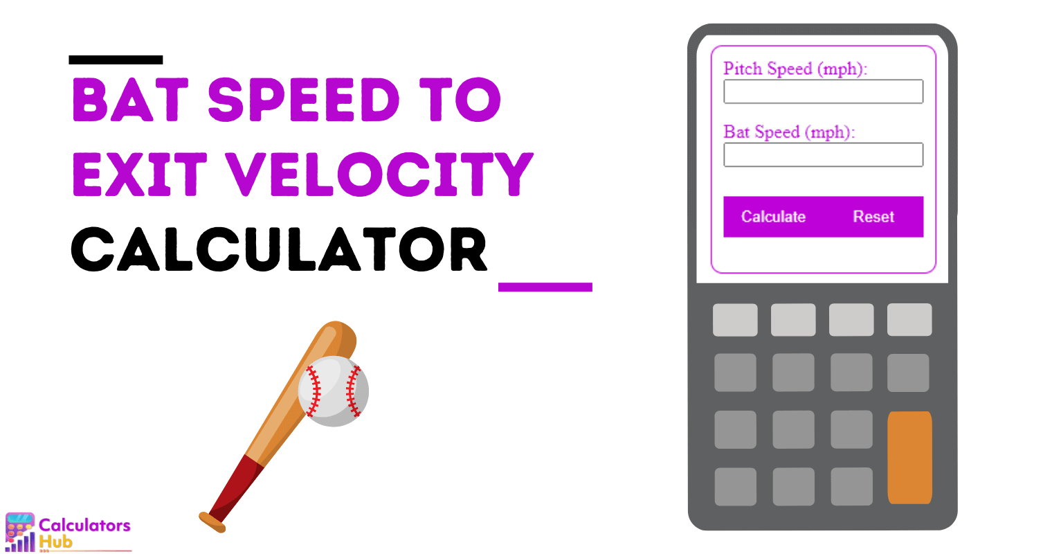 Bat Speed to Exit Velocity Calculator