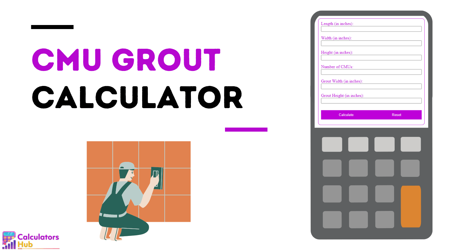 CMU Grout Calculator