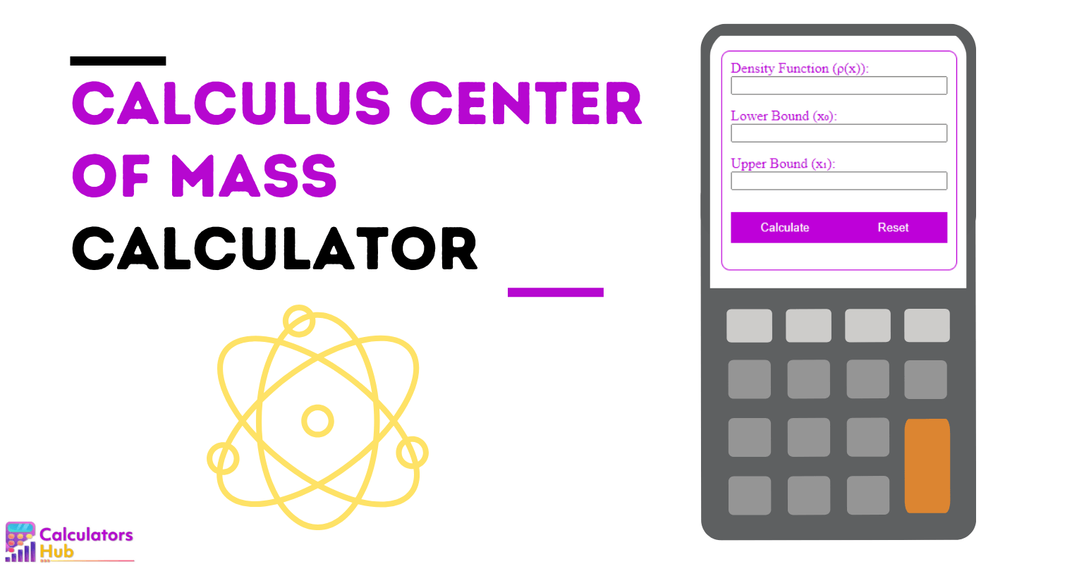 Calculus Center of Mass Calculator