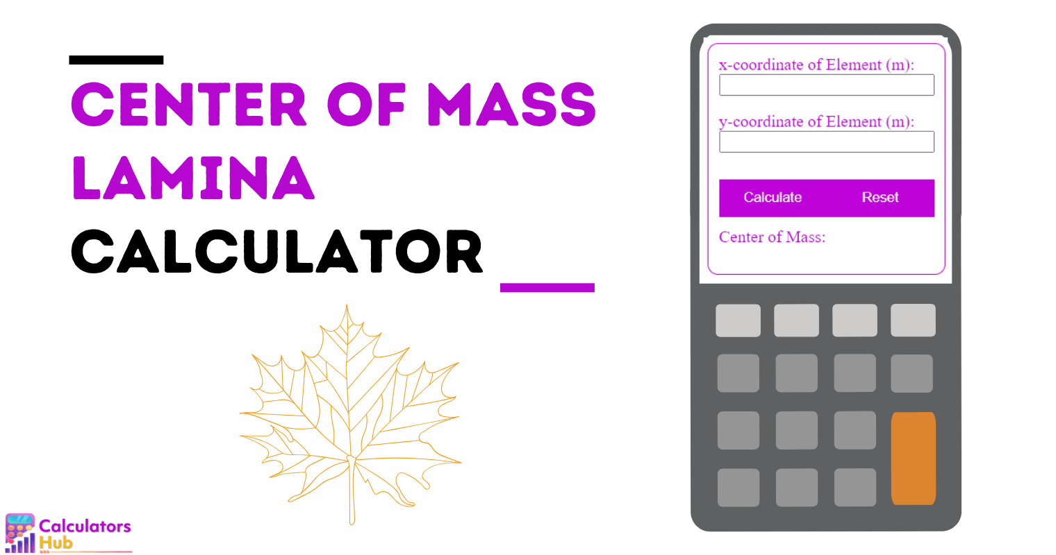 Centrum van massacalculator Lamina