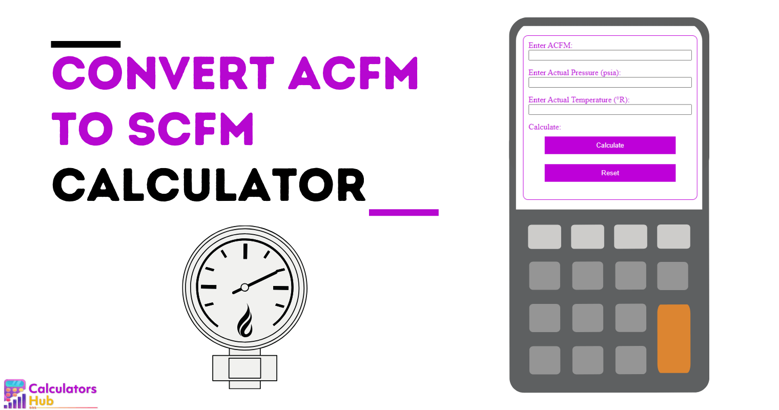 将 ACFM 转换为 SCFM 计算器