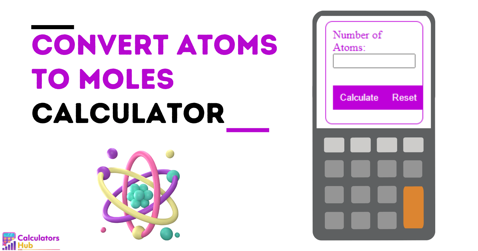 Convert Atoms to Moles Calculator