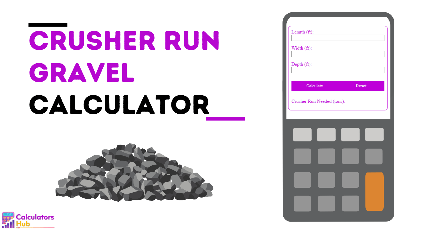 Crusher Run Gravel Calculator