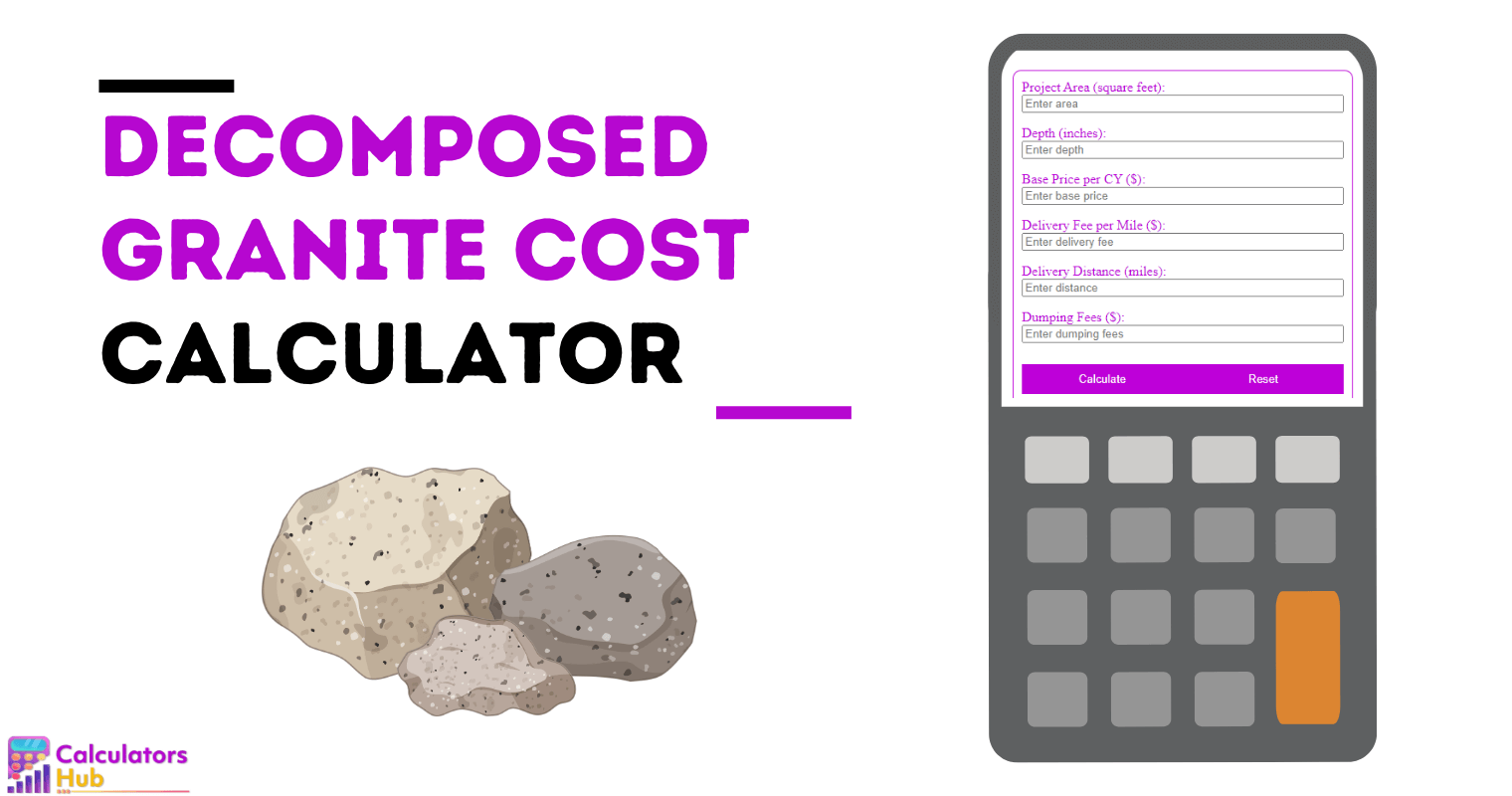Decomposed Granite Cost Calculator