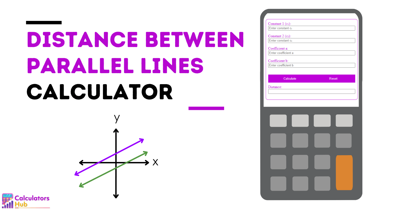Distance Between Parallel Lines Calculator