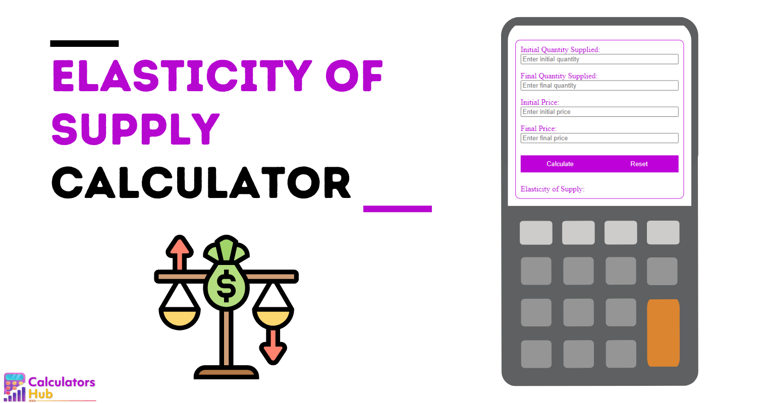 Elasticity of Supply Calculator