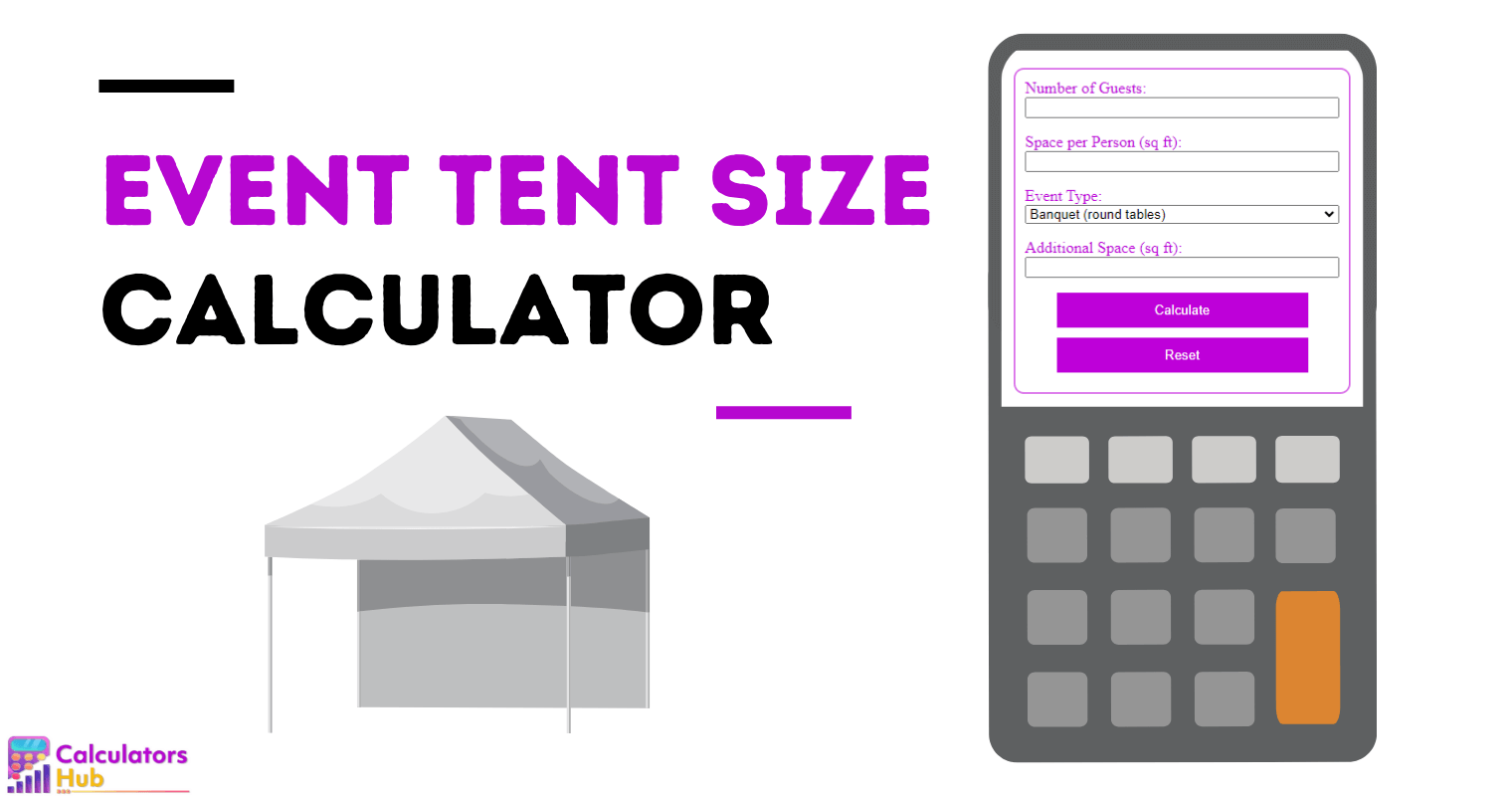 Event Tent Size Calculator