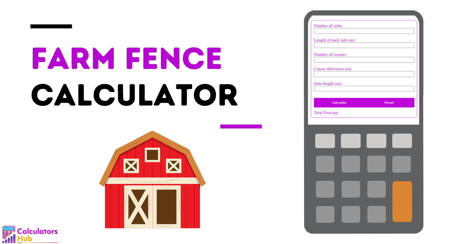 Farm Fence Calculator Online