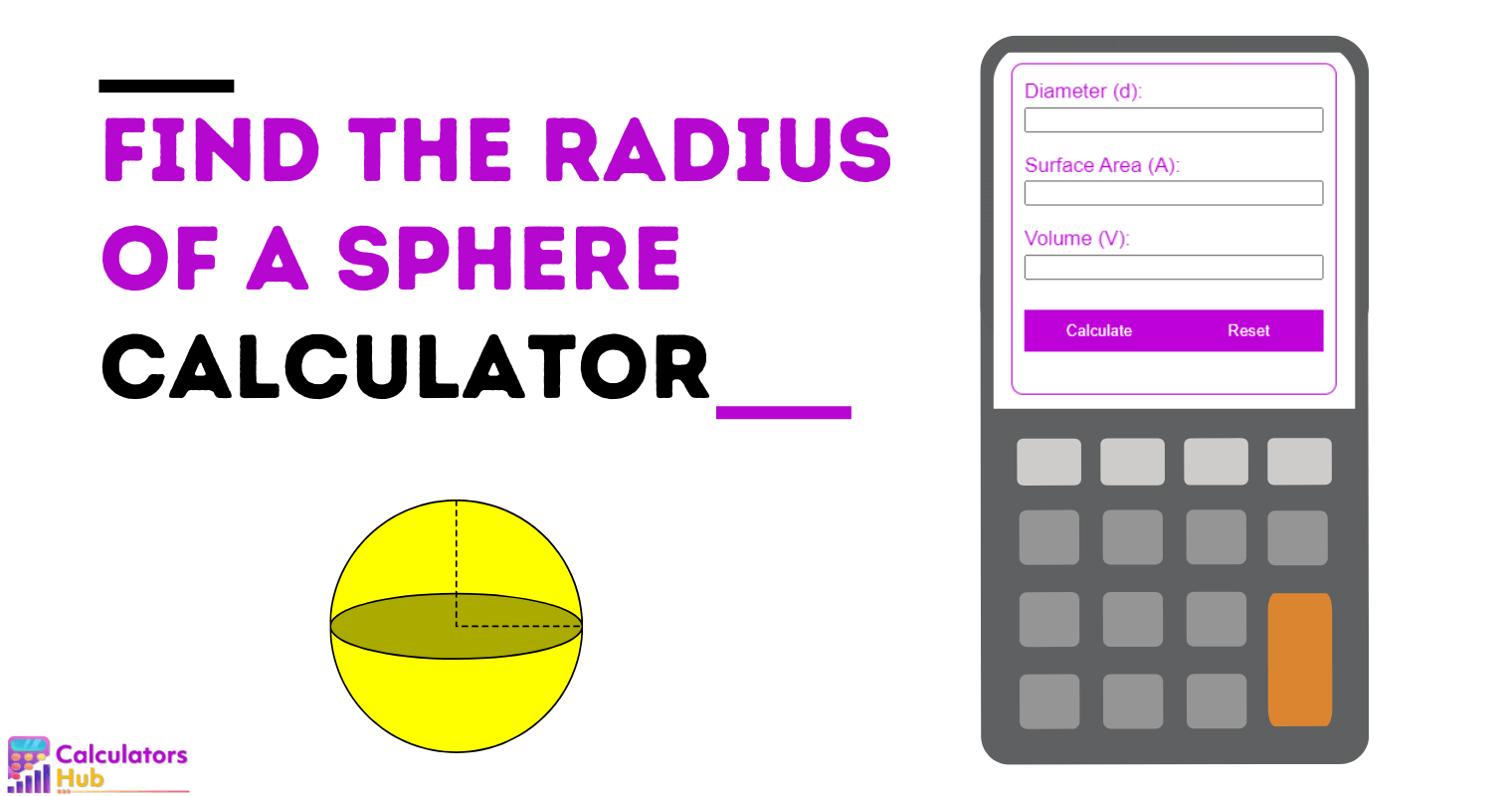 Find the Radius of a Sphere Calculator