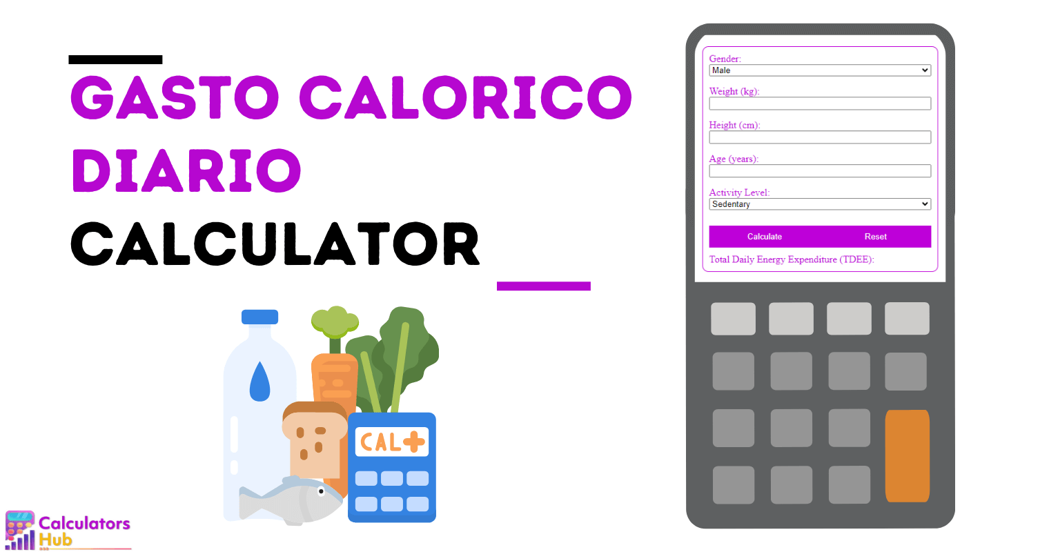 Gasto Calorico Diario Calculator