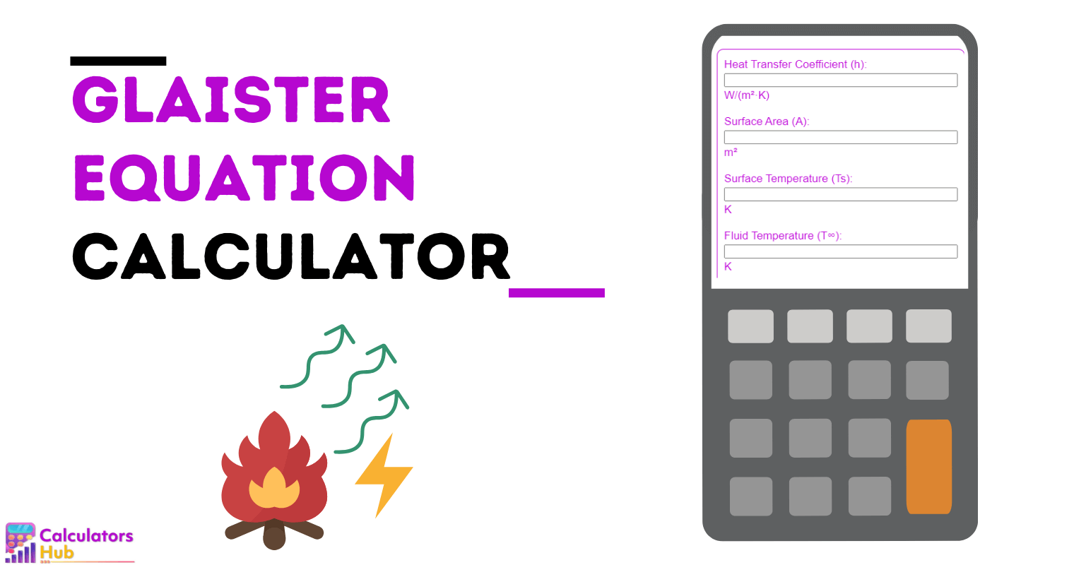 Glaister Equation Calculator