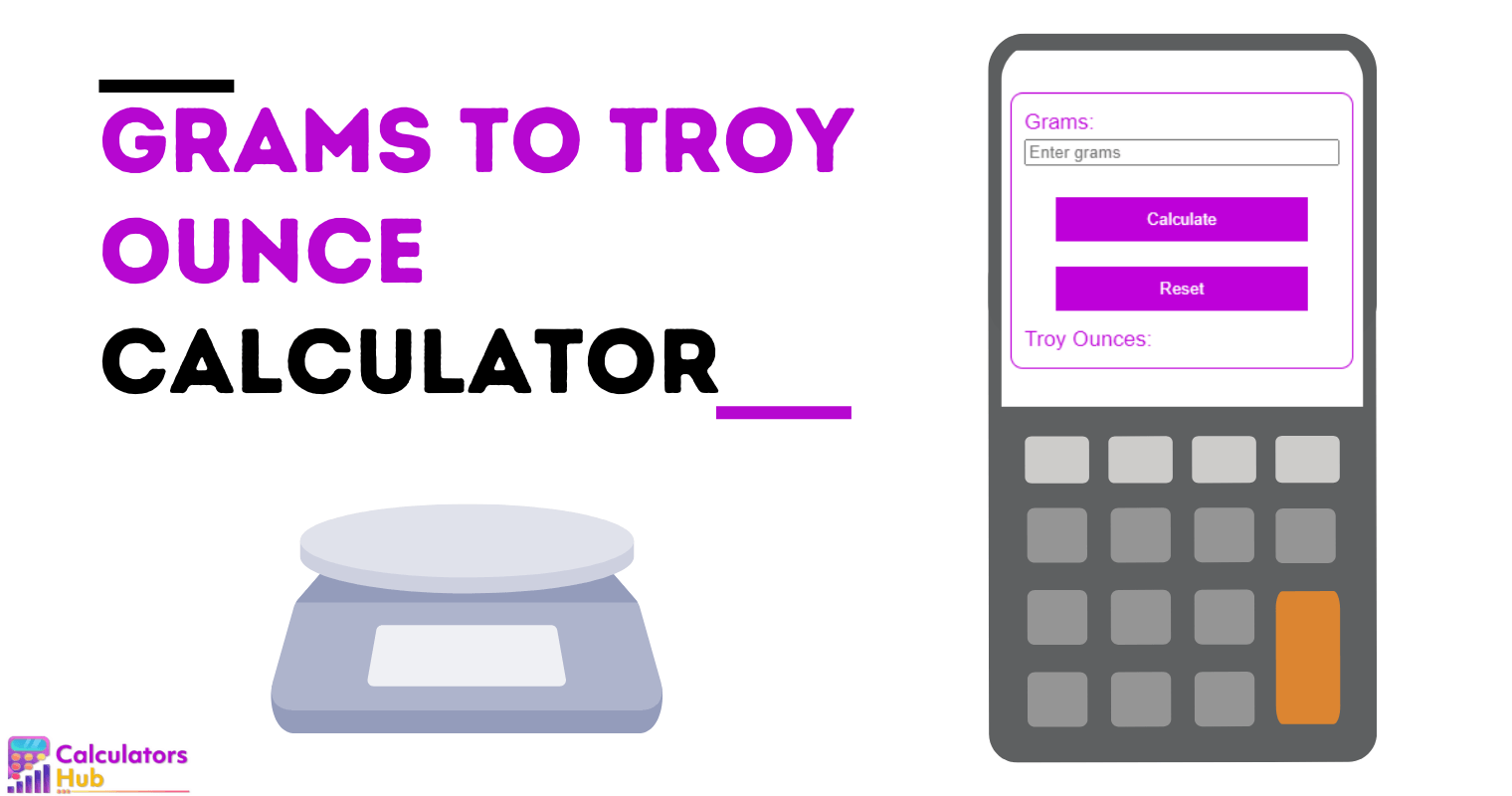 Grams to Troy Ounce Calculator