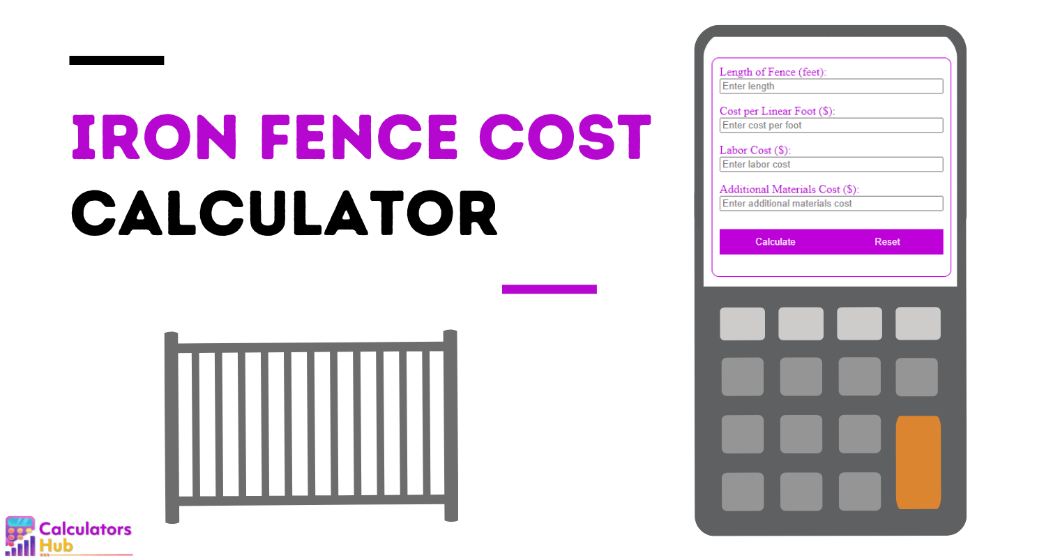 Iron Fence Cost Calculator Online