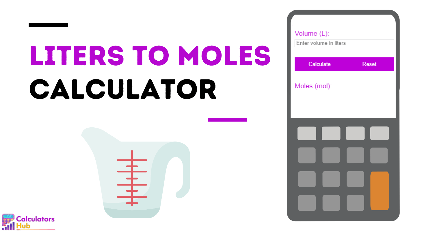 Liters to Moles Calculator