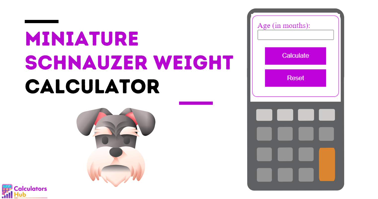 Miniature Schnauzer Weight Calculator