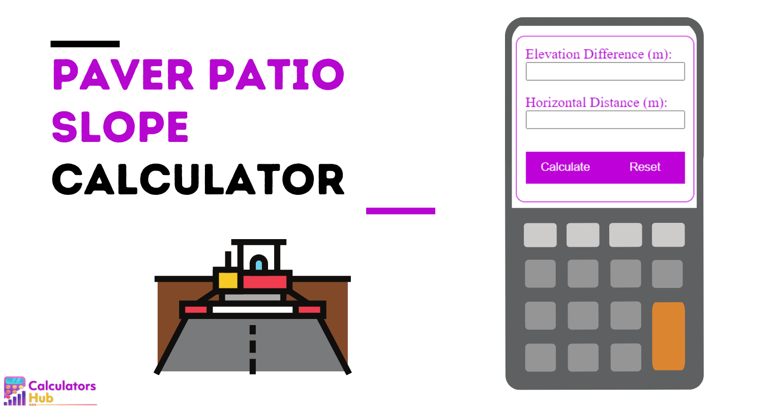 Paver Patio Slope Calculator