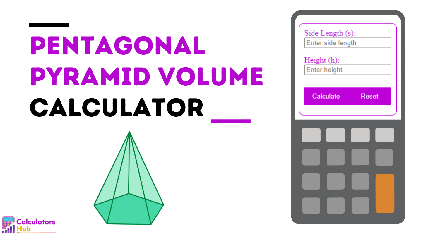 Pentagonal Pyramid Volume Calculator