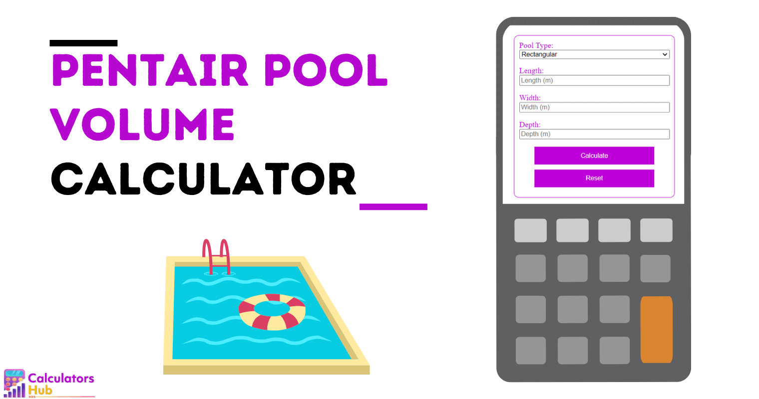 Pentair Pool Volume Calculator