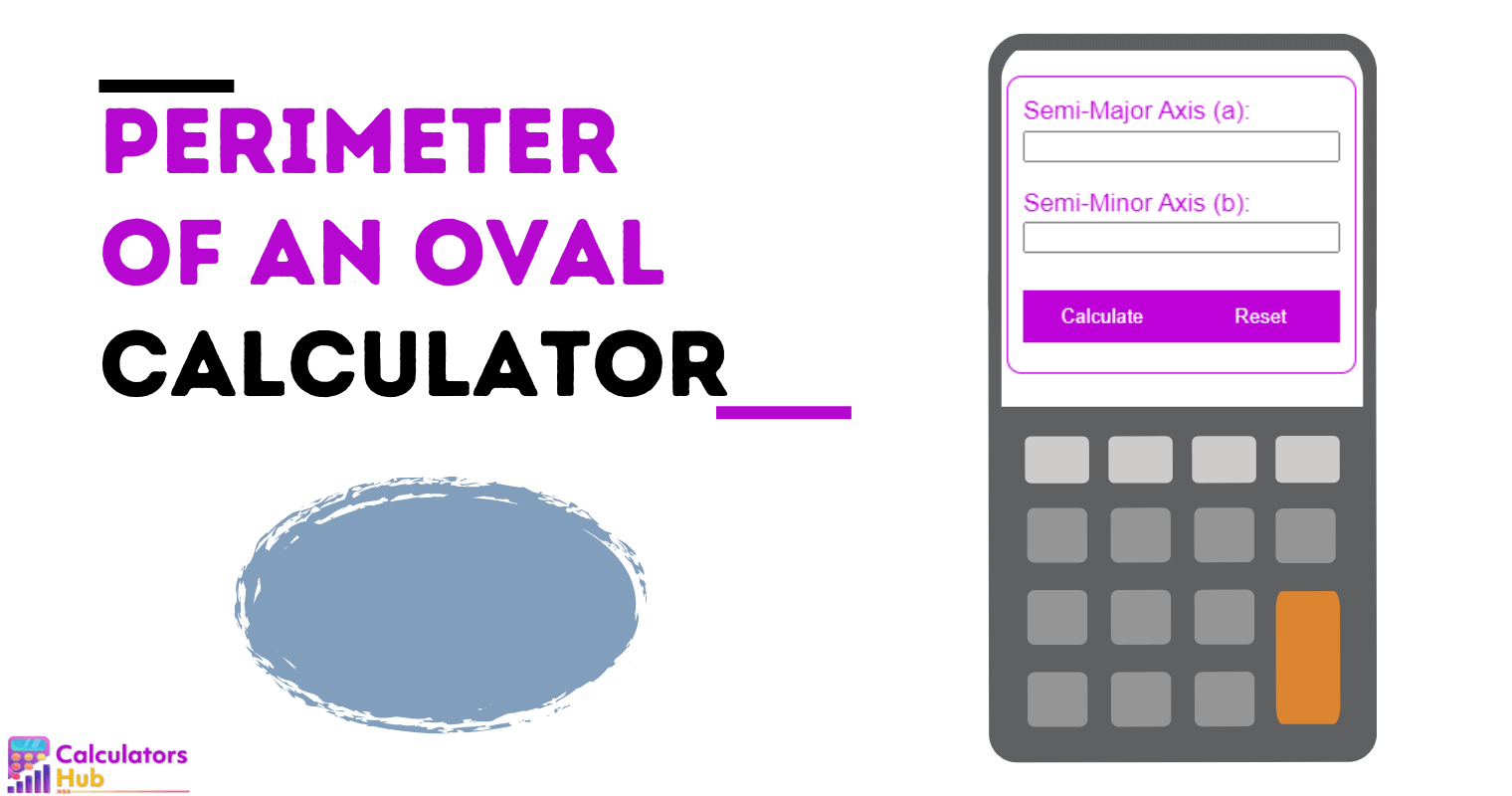 Perimeter of an Oval Calculator