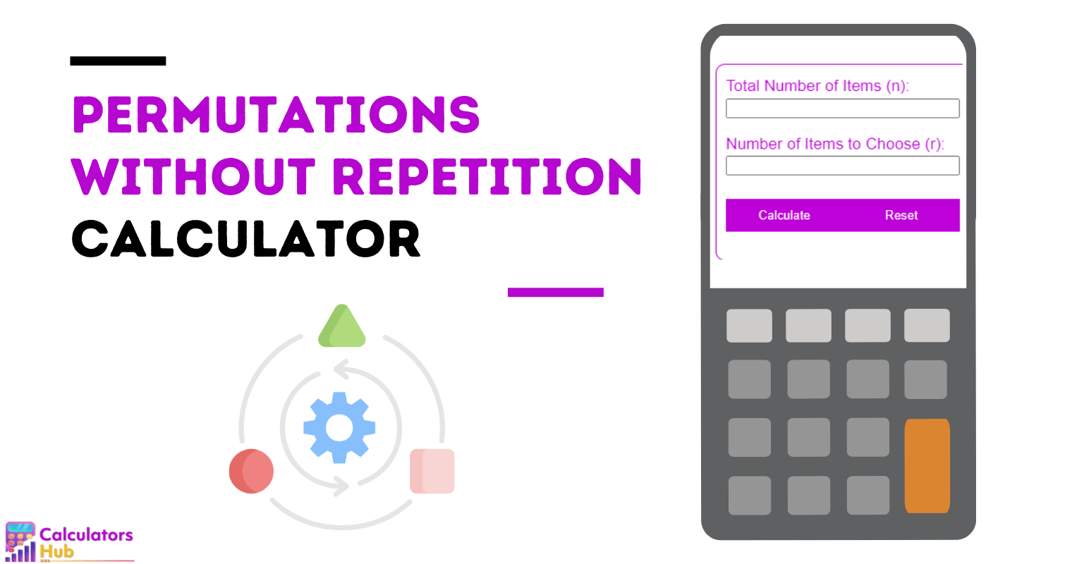 Permutations Without Repetition Calculator Online