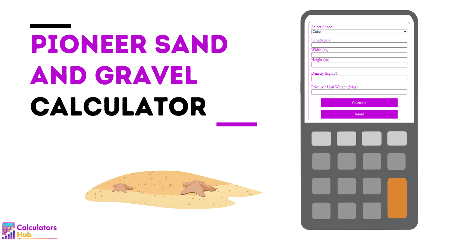 Pioneer Sand and Gravel Calculator
