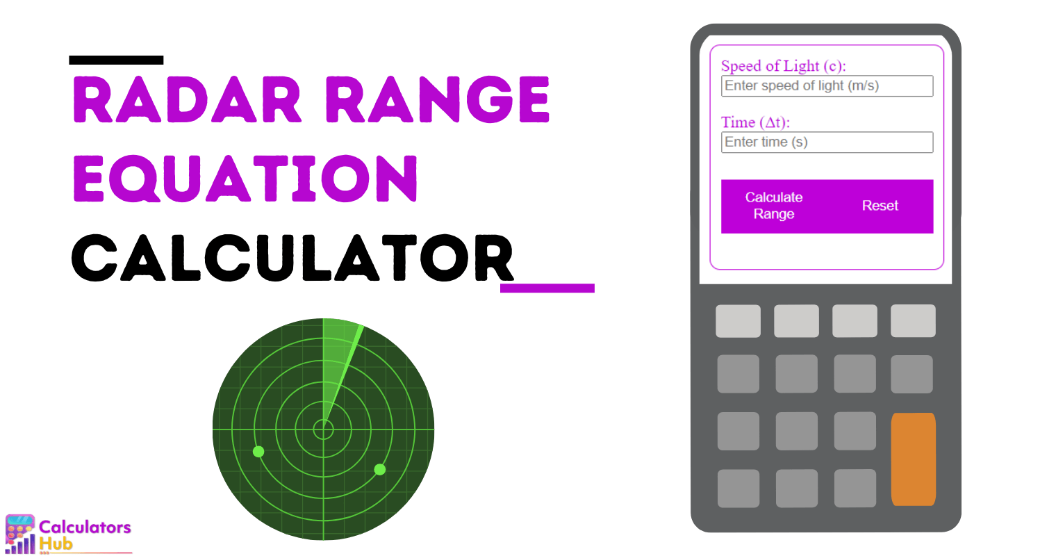 Radar Range Equation Calculator