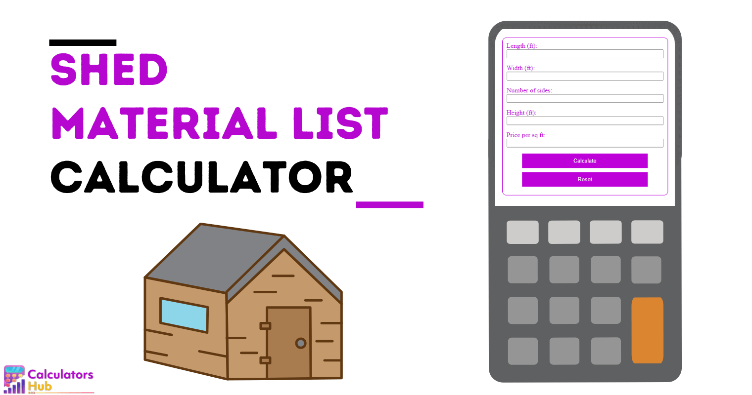 Shed Material List Calculator