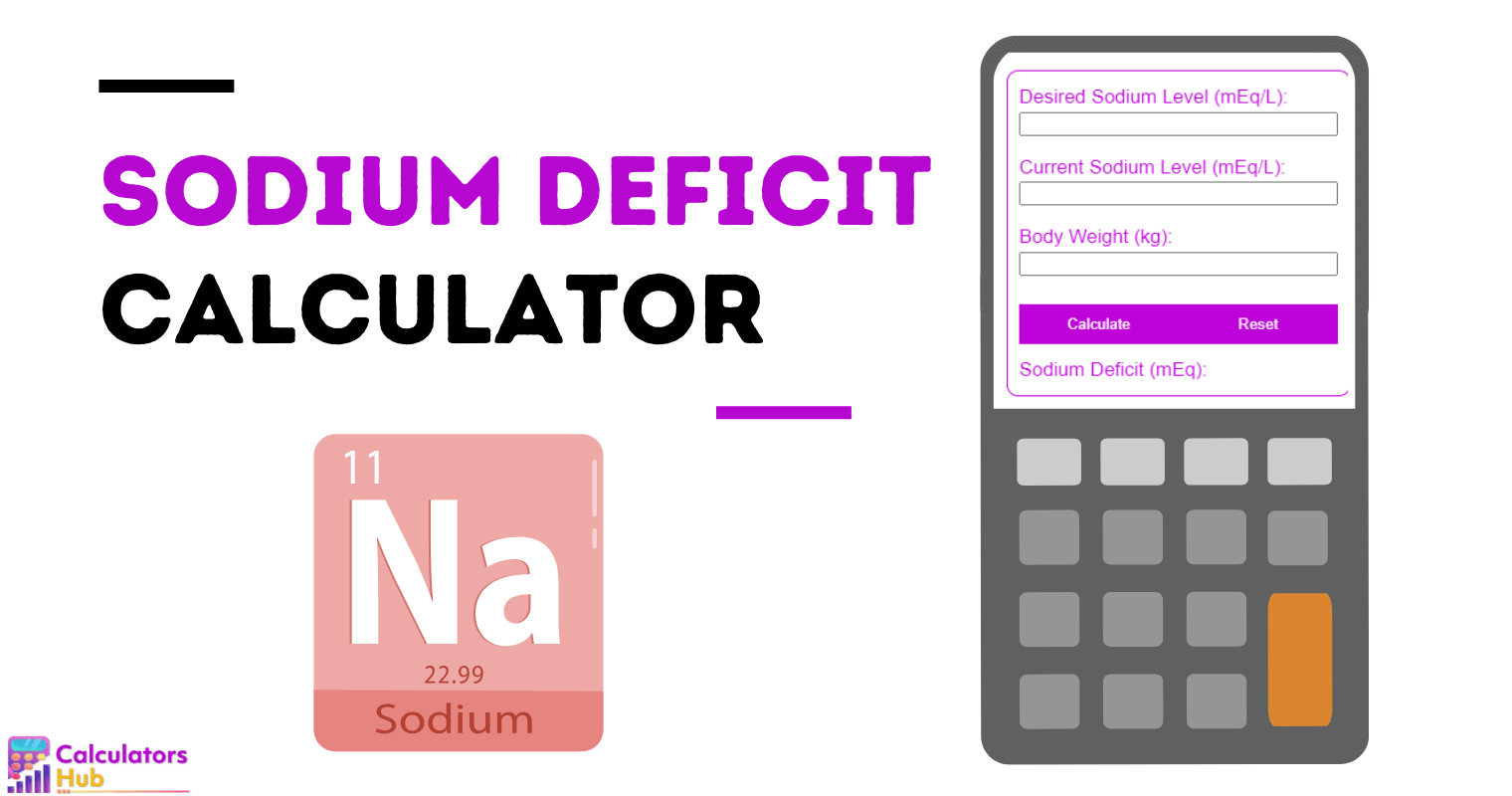 Sodium Deficit Calculator