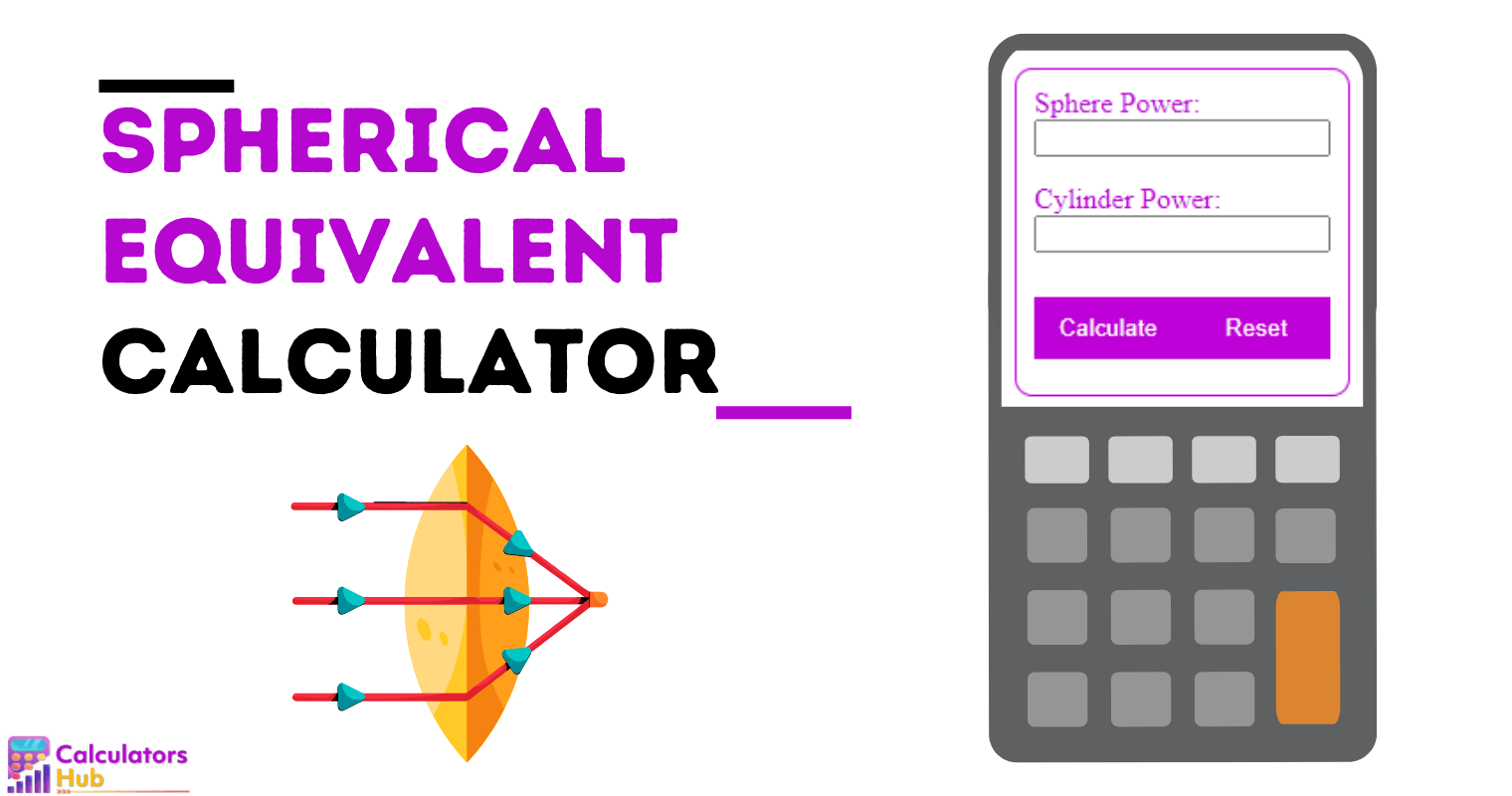 Spherical Equivalent Calculator Online