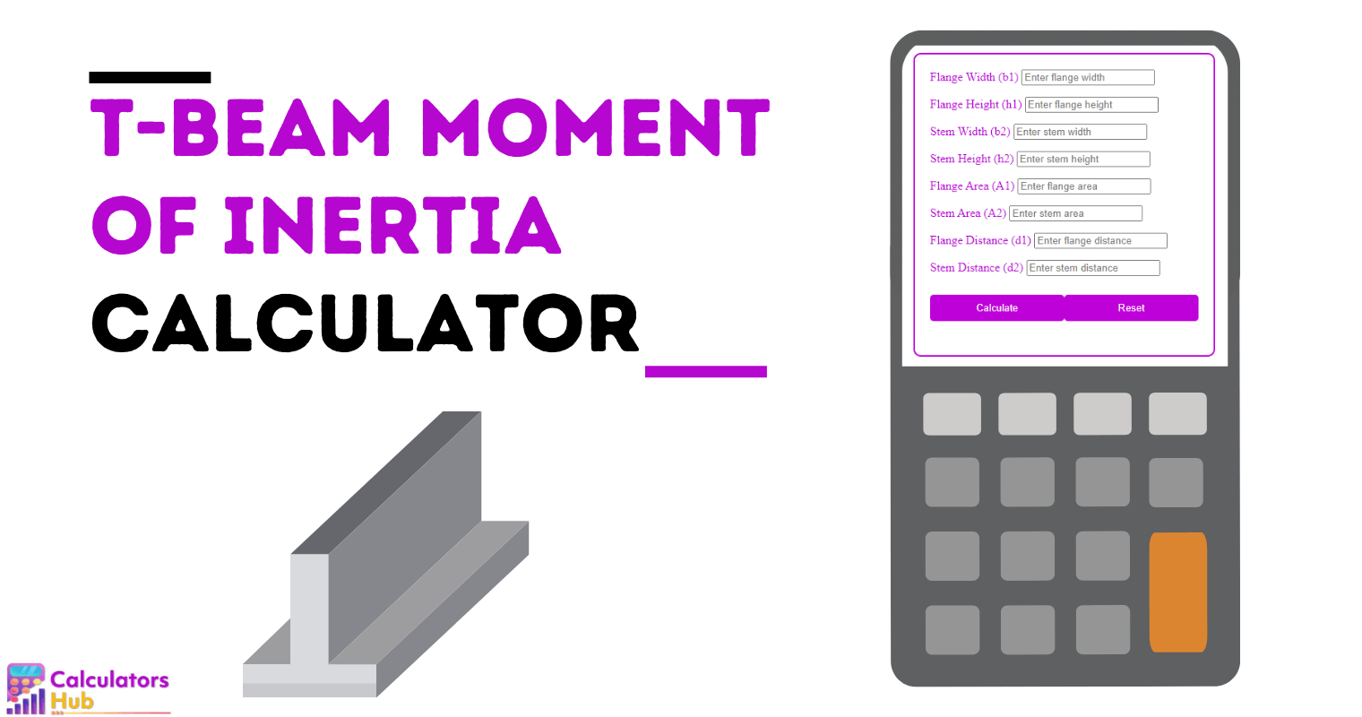 area moment of inertia calculator t beam