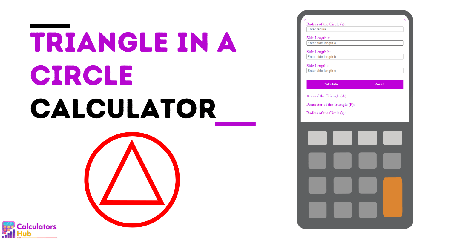 Triangle In A Circle Calculator Online