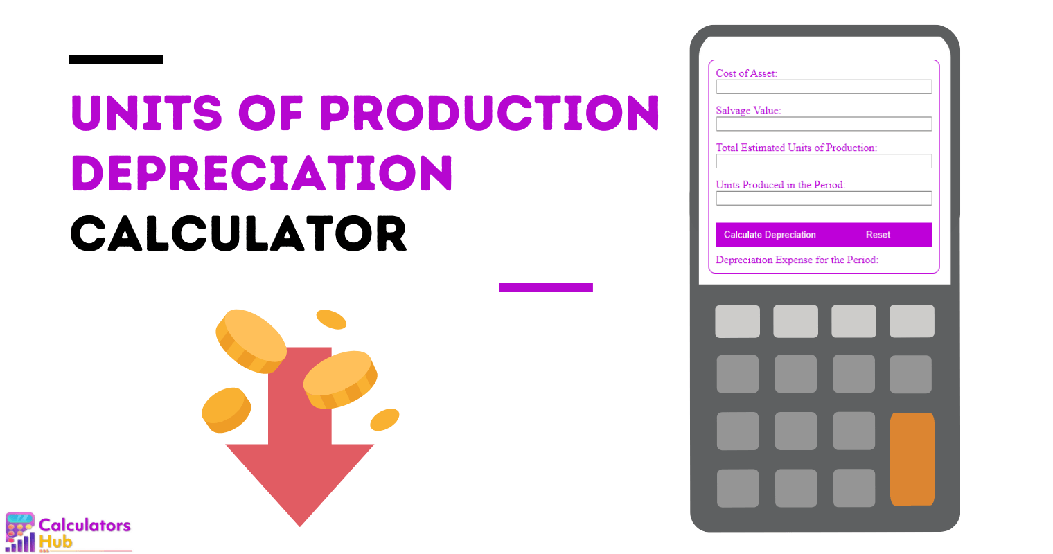 Units of Production Depreciation Calculator