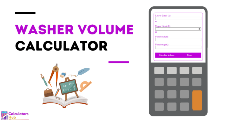 Washer Volume Calculator