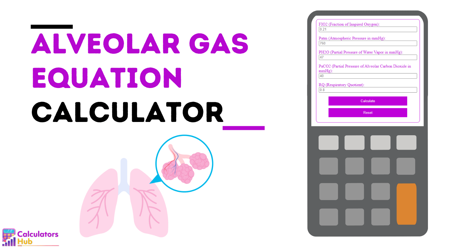 Alveolar Gas Equation Calculator