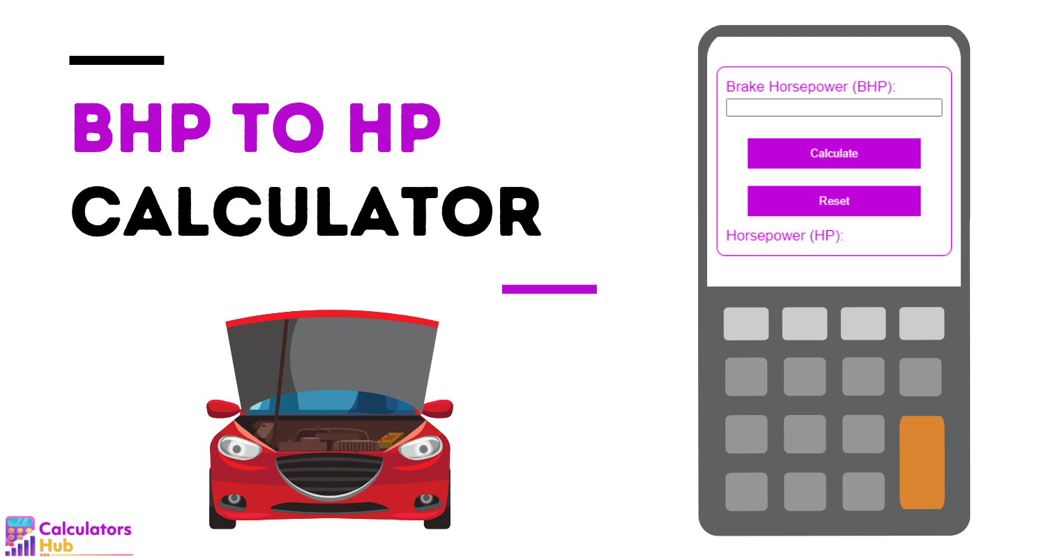 BHP to HP Calculator