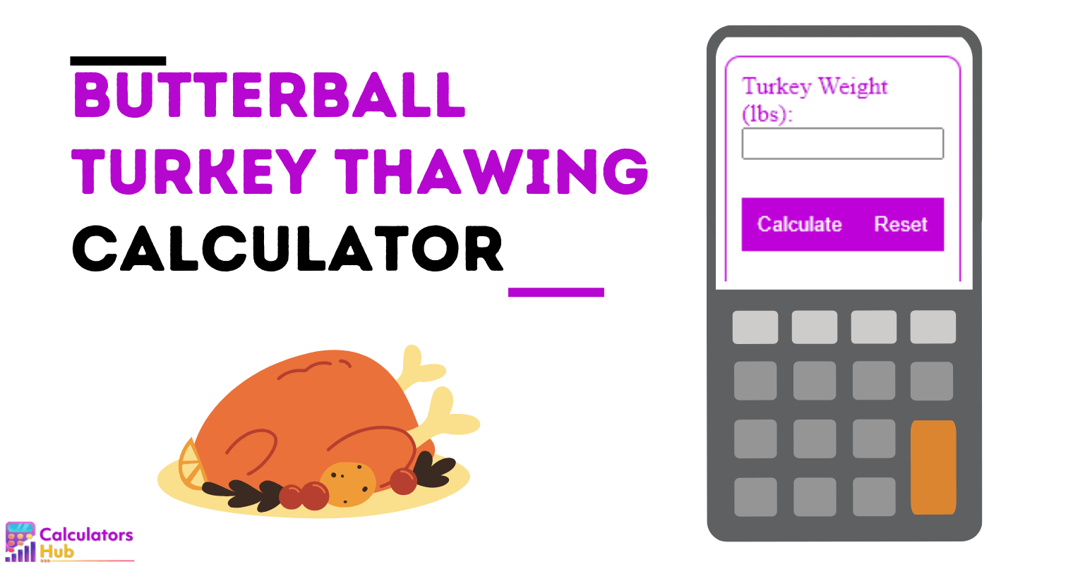 Butterball Turkey Thawing Calculator