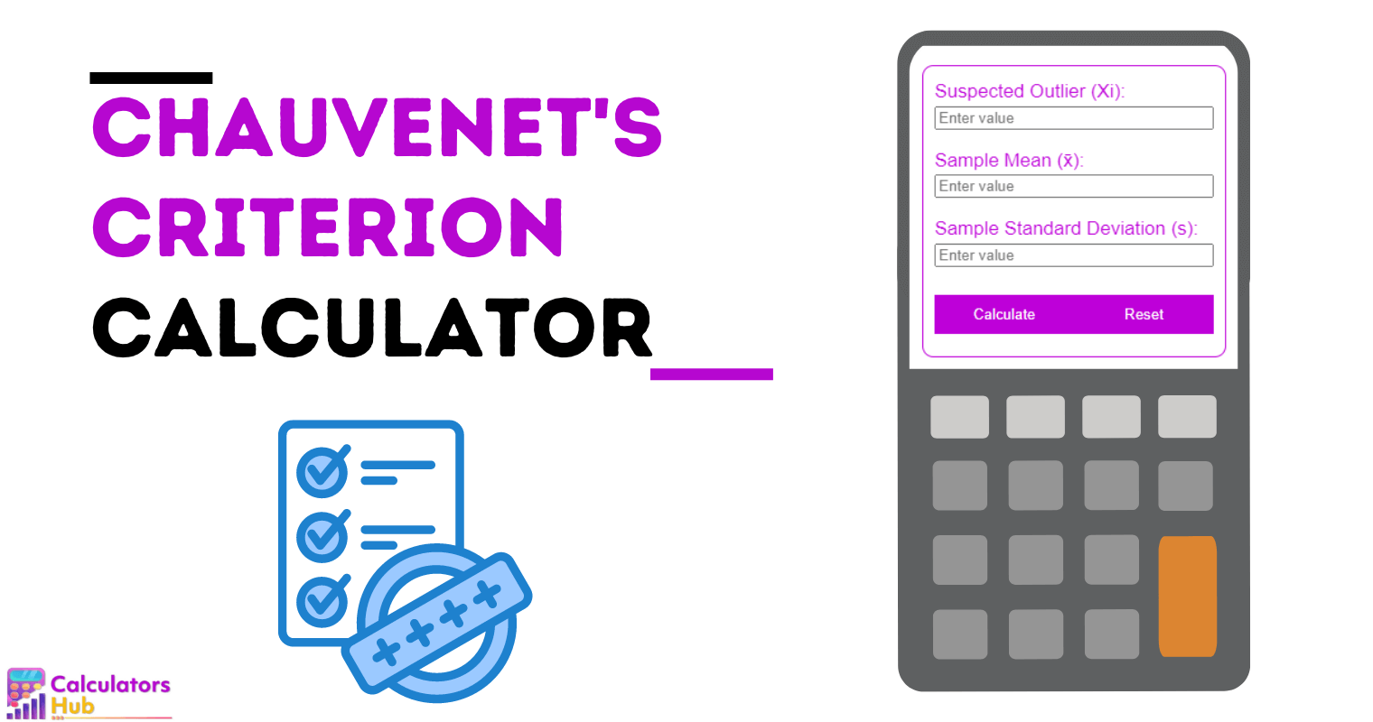 Chauvenet's Criterion Calculator