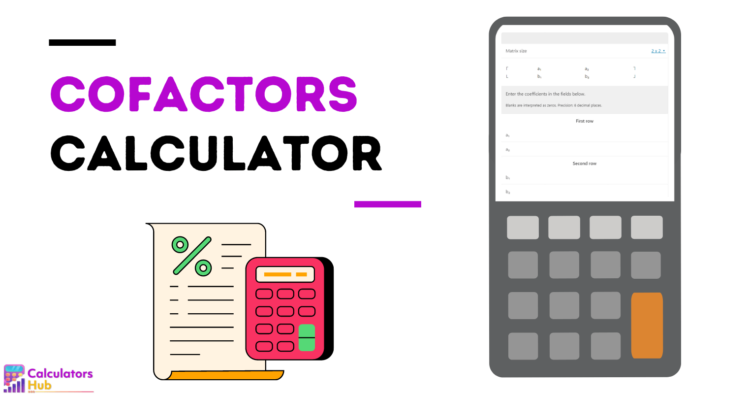 Cofactors Calculator