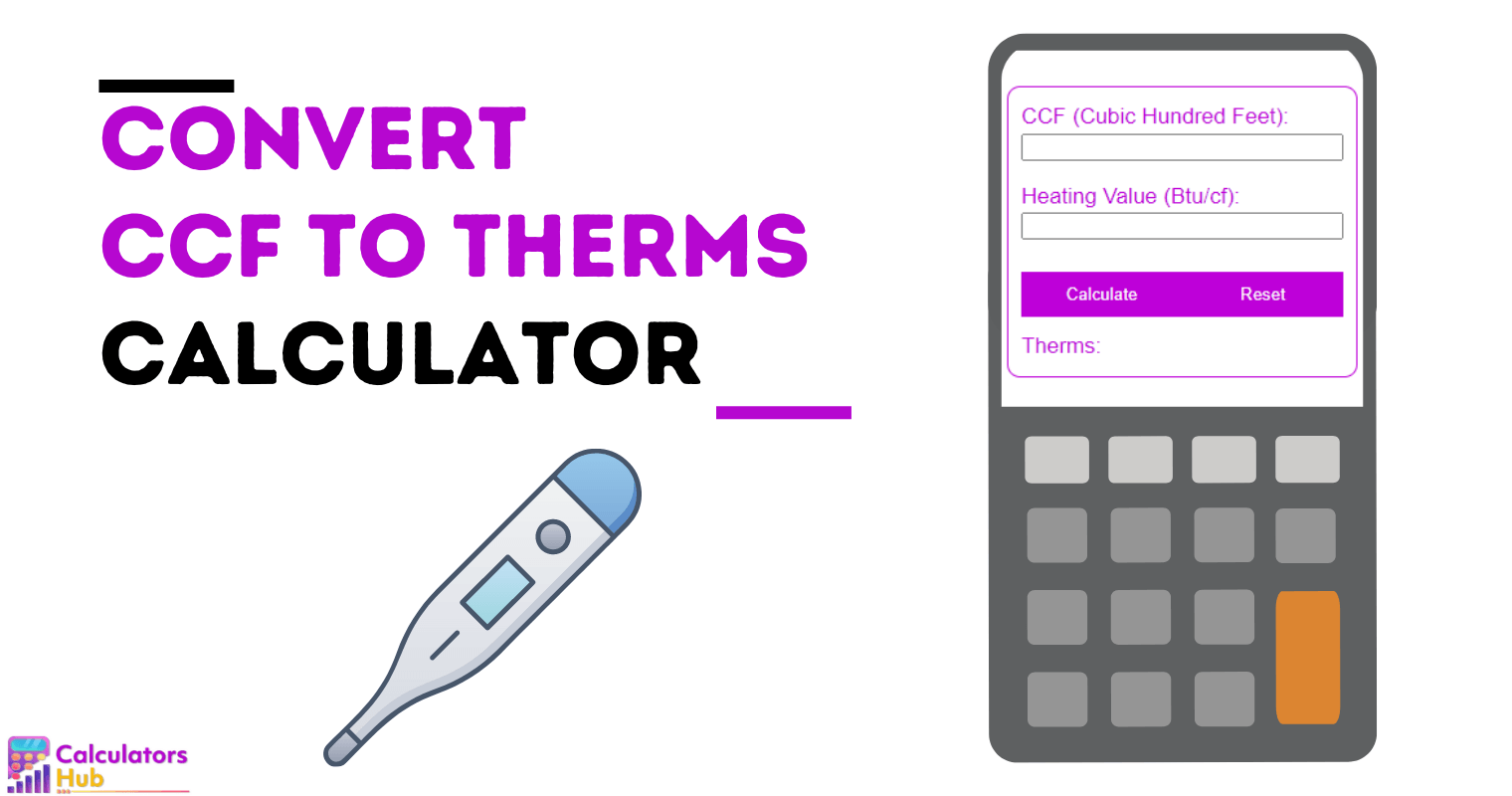 Convert CCF to Therms Calculator