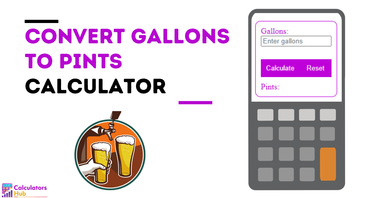 Convert Gallons to Pints Calculator