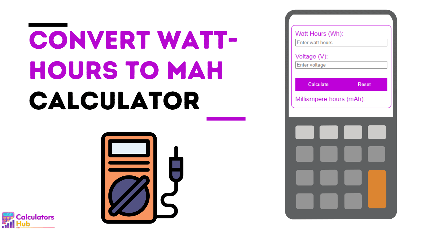 Convert Watt-Hours to mAH Calculator