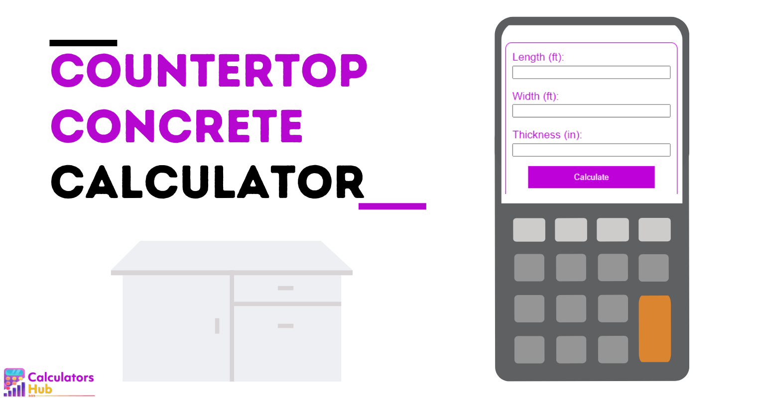 Countertop Concrete Calculator