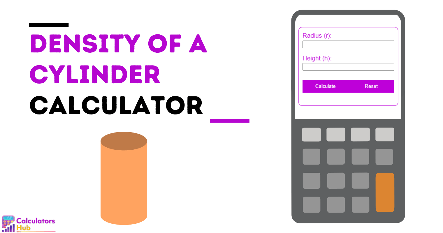 Density of a Cylinder Calculator