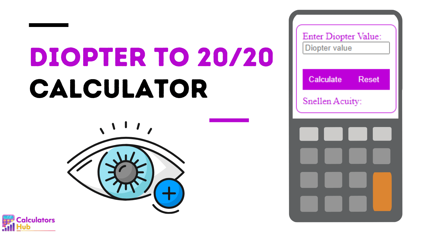 Diopter to 20/20 Calculator