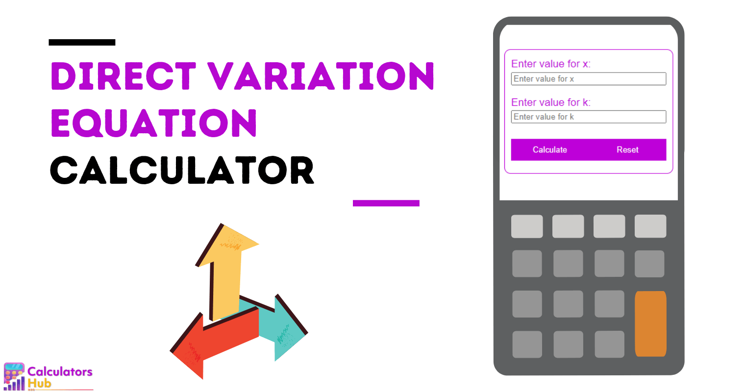 Direct Variation Equation Calculator