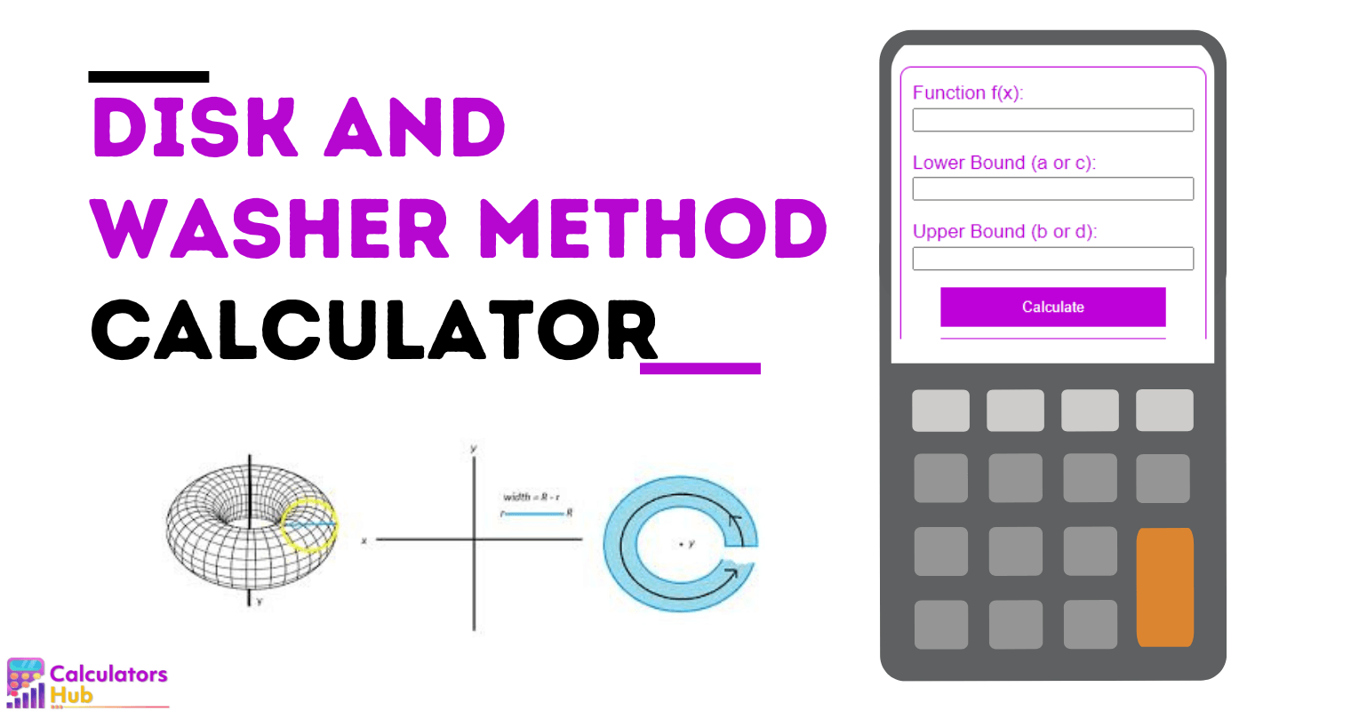 Disk and Washer Method Calculator