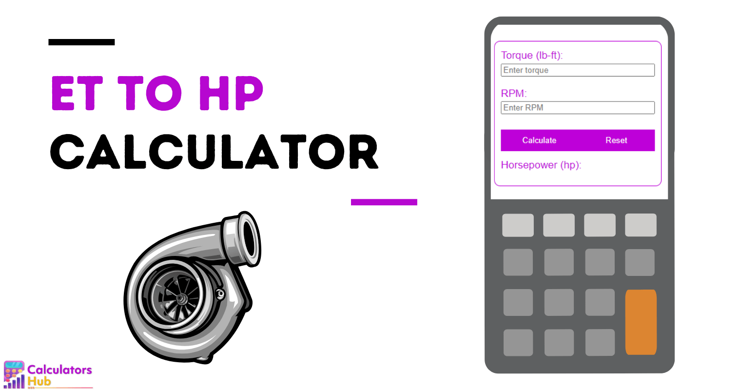 ET to HP Calculator