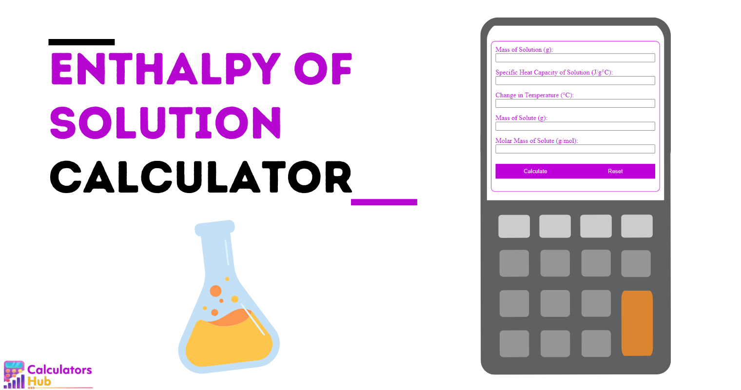 Enthalpy of Solution Calculator