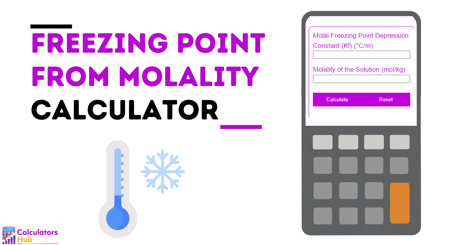 Freezing Point from Molality Calculator